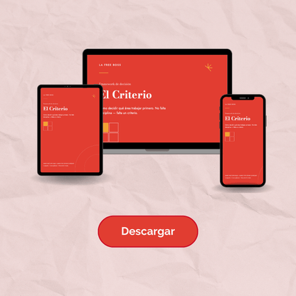 El Criterio — Framework de Decisión - lafreeboss
